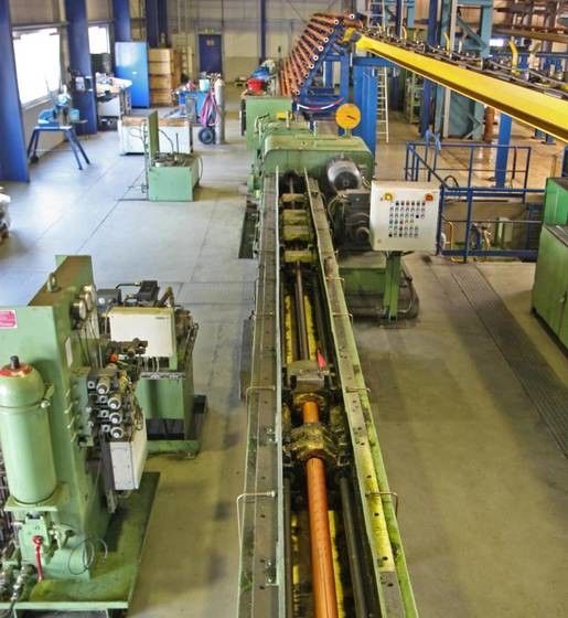 Bakır Boru Üretimi ve Metal İşleme İçin Tasarlanmış, 500MPa'ya Kadar Haddeleme Basıncına Sahip PLC Kontrollü Soğuk Çekme Makinesi